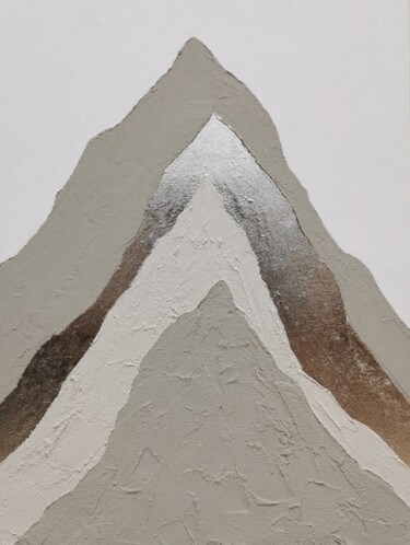 Malerei mit dem Titel "You and mountains" von Zukhra Atnasheva, Original-Kunstwerk, Acryl Auf Keilrahmen aus Holz montiert