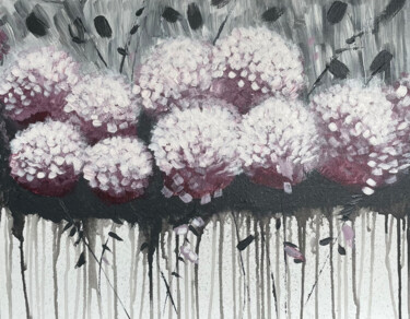 Painting titled "Flowers" by Zülal Yildirim, Original Artwork, Acrylic