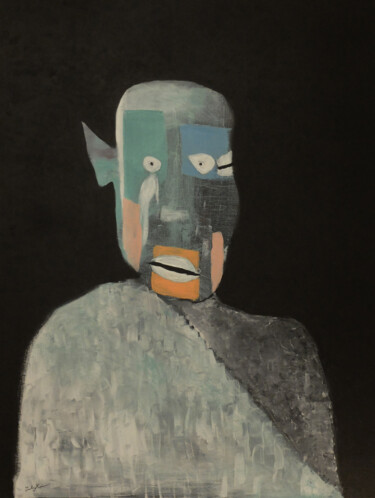 Peinture intitulée "Caveman" par Zulugoodbye, Œuvre d'art originale, Acrylique