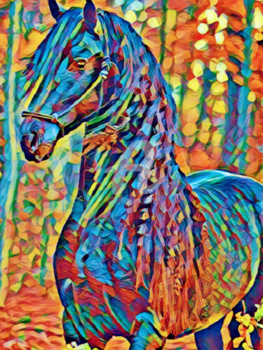Фотография под названием "Лошади 3" - Зумрад Аблакулова, Подлинное произведение искусства, Пленочная фотография