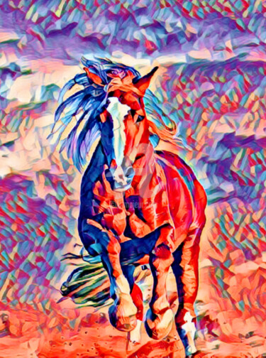 Фотография под названием "Лошади 6" - Зумрад Аблакулова, Подлинное произведение искусства, Пленочная фотография