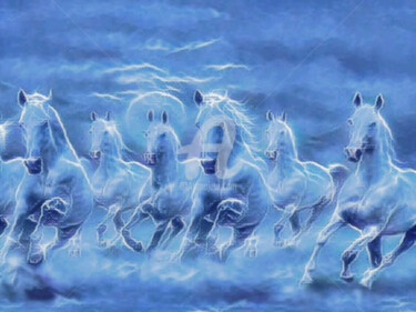 Фотография под названием "Лошади 7" - Зумрад Аблакулова, Подлинное произведение искусства, Пленочная фотография
