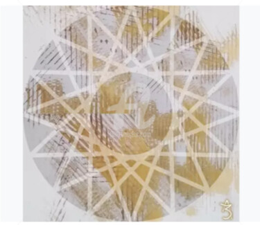Картина под названием "Геометрическая звез…" - Зумрад Аблакулова, Подлинное произведение искусства, Цифровая фотография