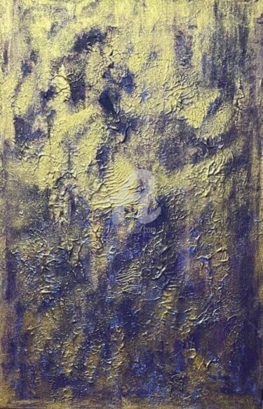 Pintura intitulada "Золотая Геометрия 5…" por Zumrad Ablakulova, Obras de arte originais, Acrílico