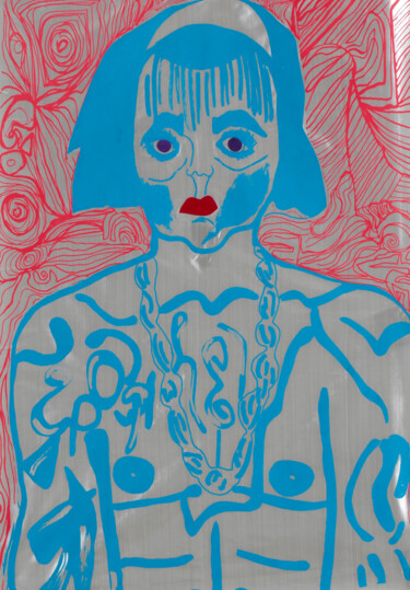Art textile intitulée "Childchood" par Zuzanna Andrysewicz, Œuvre d'art originale, Tissu