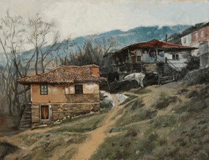 Painting titled "landscape" by Zeitgeist, Original Artwork