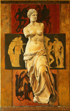 Painting titled "venera" by Zeitgeist, Original Artwork