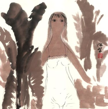 绘画 标题为“《小想．２００７－０１》” 由钟雨, 原创艺术品, 墨