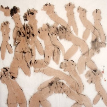 绘画 标题为“河2010-03” 由钟雨, 原创艺术品, 墨