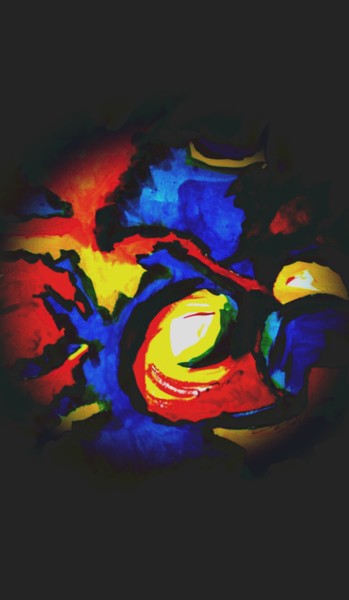 Digitale Kunst mit dem Titel "Dragon ball #1" von Zykram, Original-Kunstwerk, Digitale Malerei