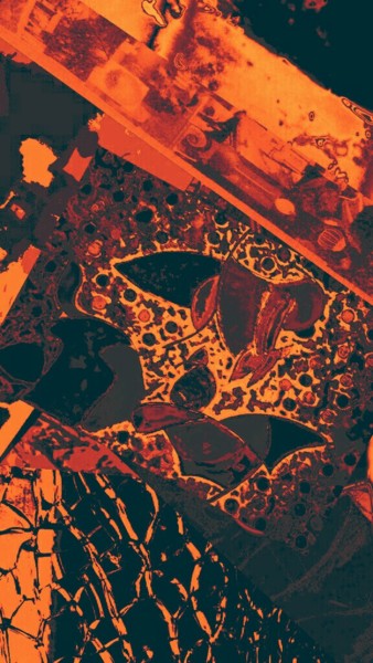 Цифровое искусство под названием "Burnt earth" - Zykram, Подлинное произведение искусства, Цифровая живопись