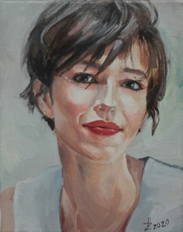Malarstwo zatytułowany „Rebecca Hall, Briti…” autorstwa Helena Zyryanova, Oryginalna praca, Olej