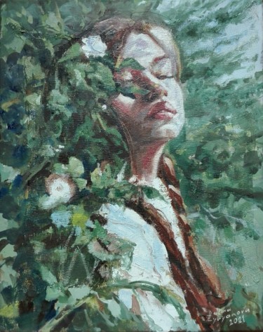 Pittura intitolato "Spring" da Helena Zyryanova, Opera d'arte originale, Olio