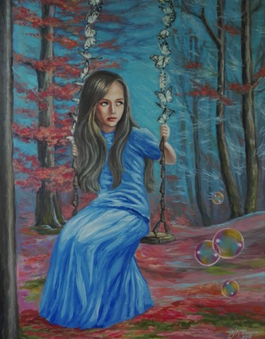 Картина под названием "Transformation" - Helena Zyryanova, Подлинное произведение искусства, Масло