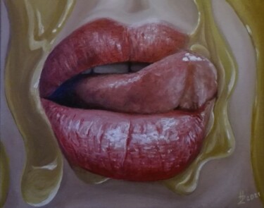 Картина под названием "Honey" - Helena Zyryanova, Подлинное произведение искусства, Масло