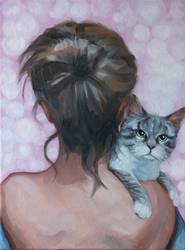 Картина под названием "With you" - Helena Zyryanova, Подлинное произведение искусства, Масло