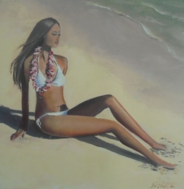 Peinture intitulée "Hawaii" par Liubov Aristova, Œuvre d'art originale, Huile