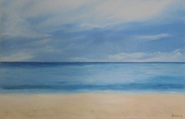 Malerei mit dem Titel "Ocean" von Liubov Aristova, Original-Kunstwerk, Öl