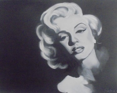 Malerei mit dem Titel "Marilyn Monroe" von Liubov Aristova, Original-Kunstwerk, Öl