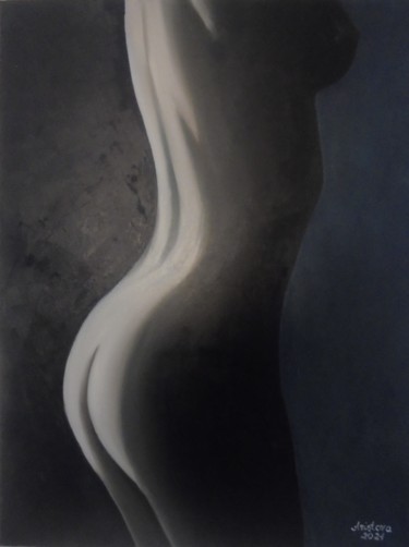 Malerei mit dem Titel "Torso woman 3" von Liubov Aristova, Original-Kunstwerk, Öl