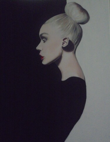 Картина под названием "Model" - Liubov Aristova, Подлинное произведение искусства, Масло