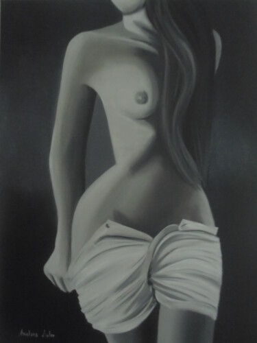 Painting titled "Pretty Woman 3" by Liubov Aristova, Original Artwork, Oil