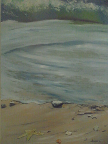 Painting titled "SEA" by Liubov Aristova, Original Artwork, Oil