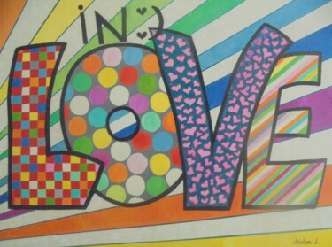 绘画 标题为“LOVE POPART” 由Liubov Aristova, 原创艺术品, 油