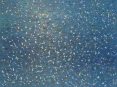 Картина под названием "BLUE OCEAN 2" - Liubov Aristova, Подлинное произведение искусства, Масло