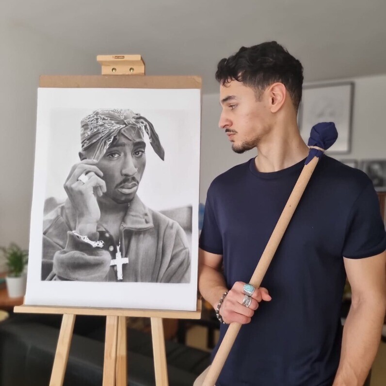 Abdel Maha - The artist at work
