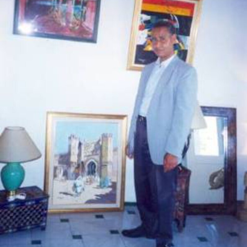 Abderrahim El Moujaouid - O artista no trabalho