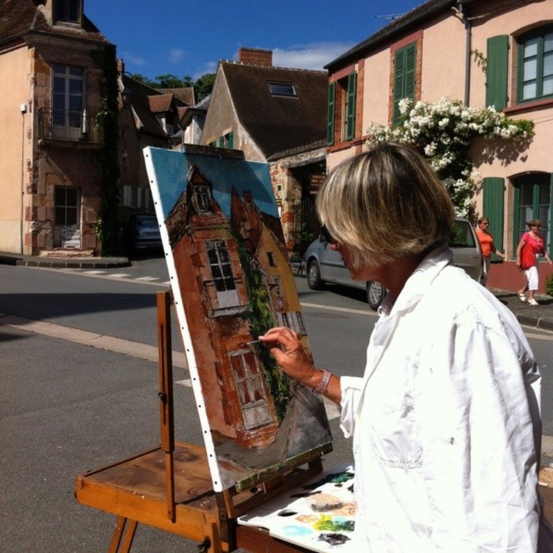 Agnes Corre - The artist at work