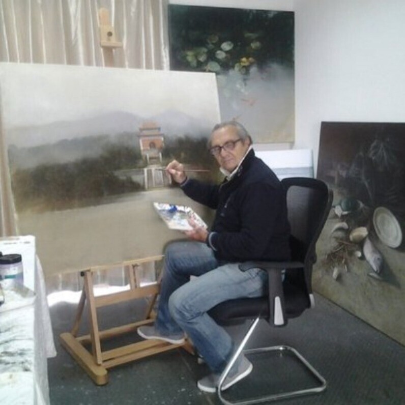 Agostino Cancogni - L'artista al lavoro