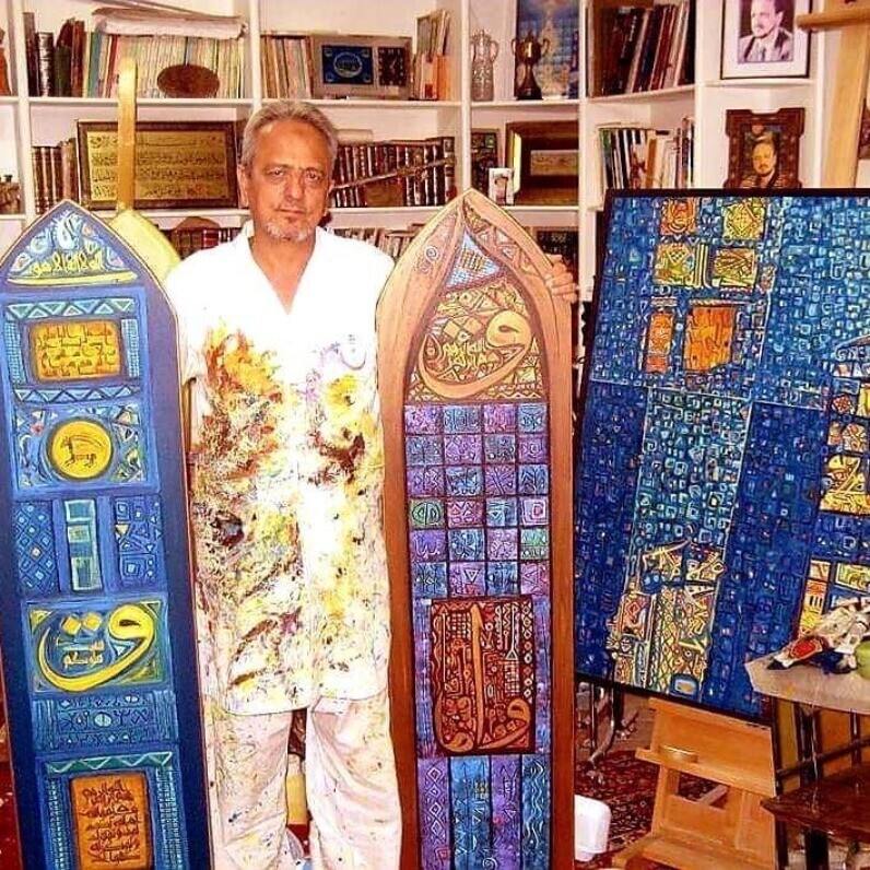 Ahmad Elias - The artist at work