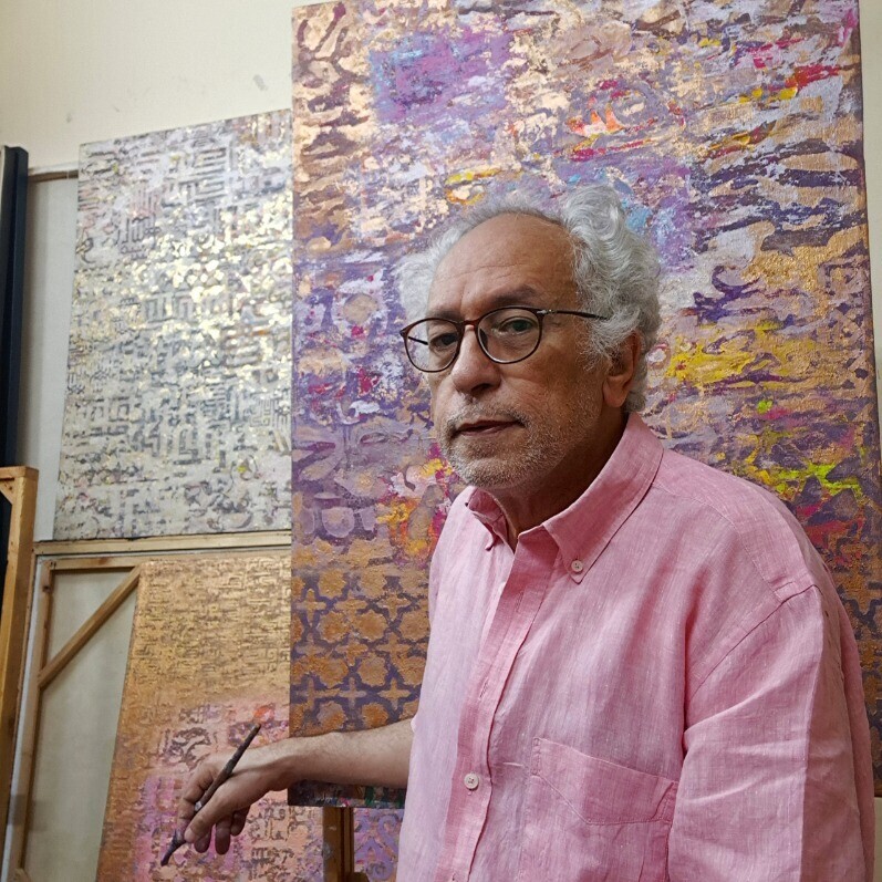 Ahmed Omar - The artist at work