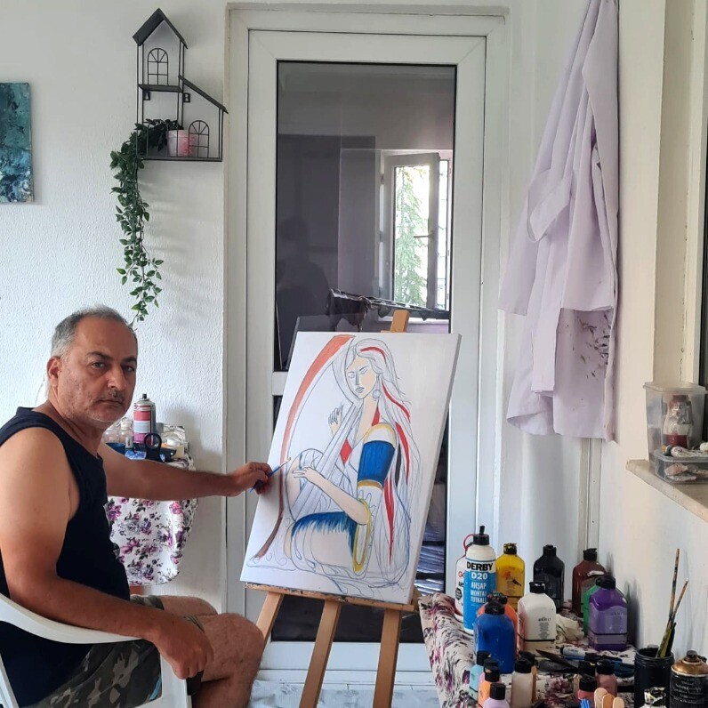 Ahmet Mimar - The artist at work