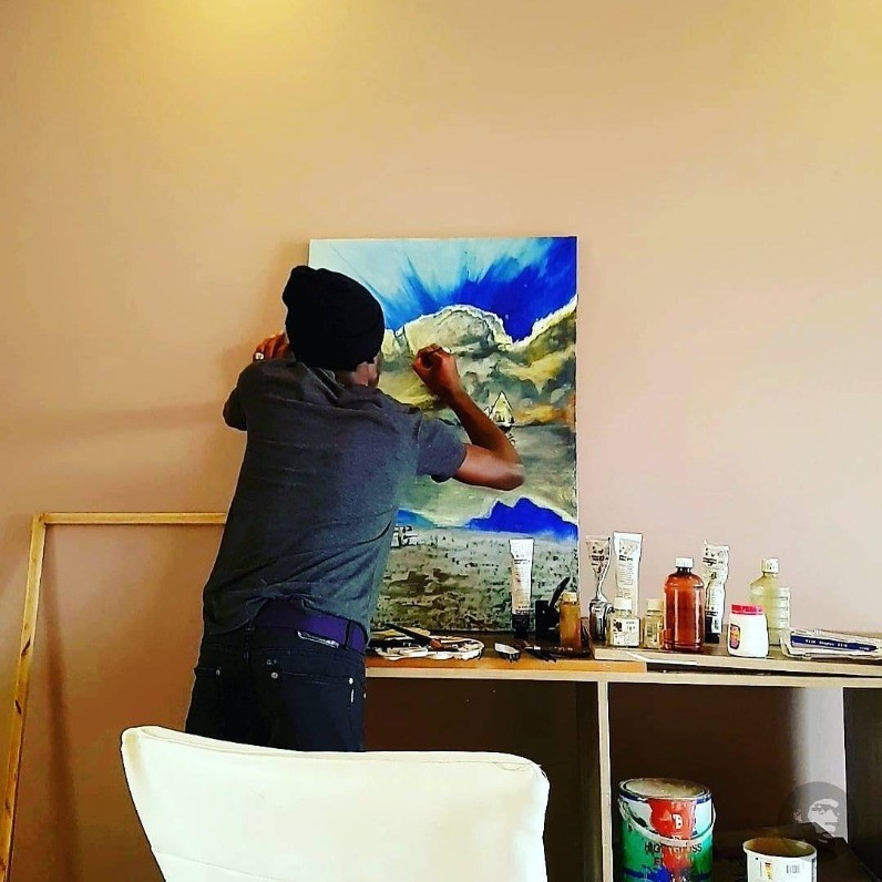 Akrammart - The artist at work