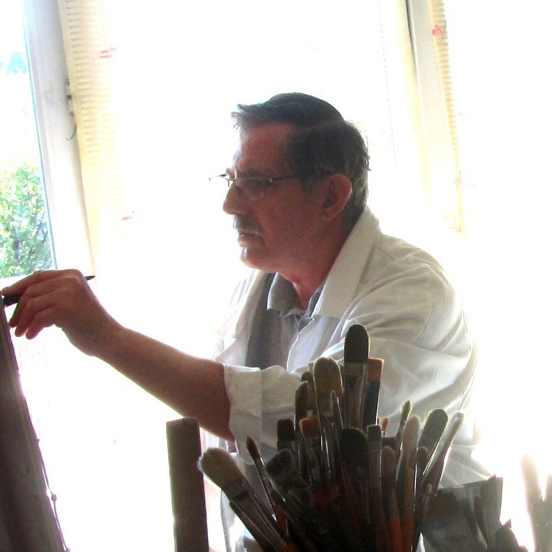 Alain Lamy - L'artiste au travail
