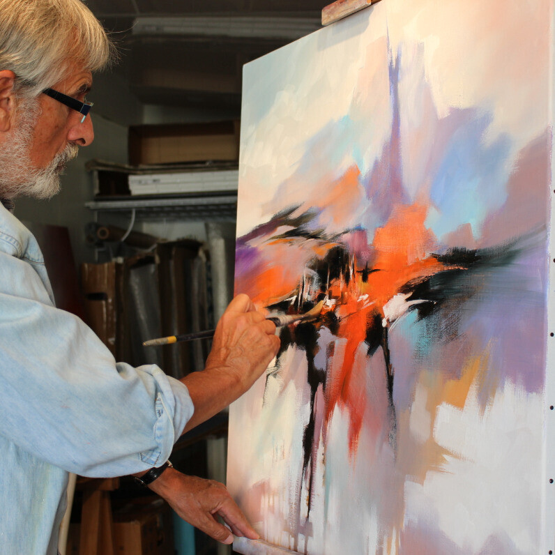 Alain Maupuy - The artist at work