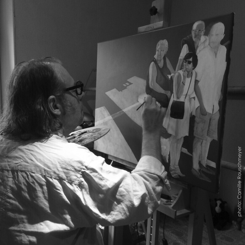 Alain Rouschmeyer - The artist at work