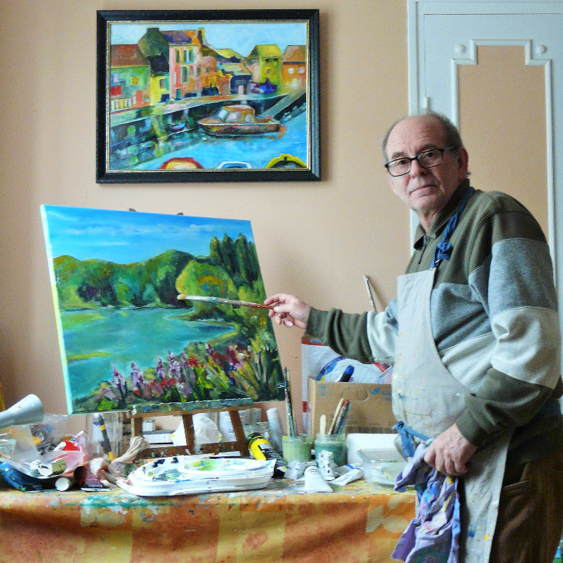 Alain Quillon - L'artiste au travail