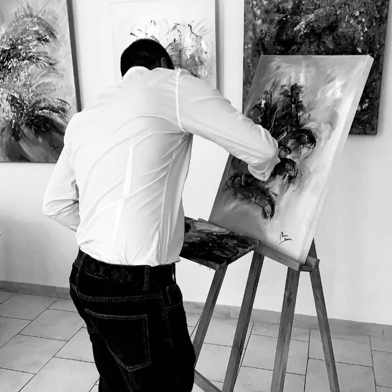 Alain Somma - L'artiste au travail