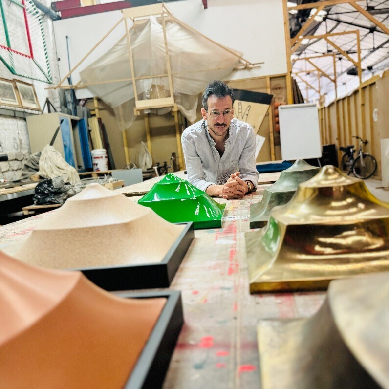 Alban Delume - L'artiste au travail