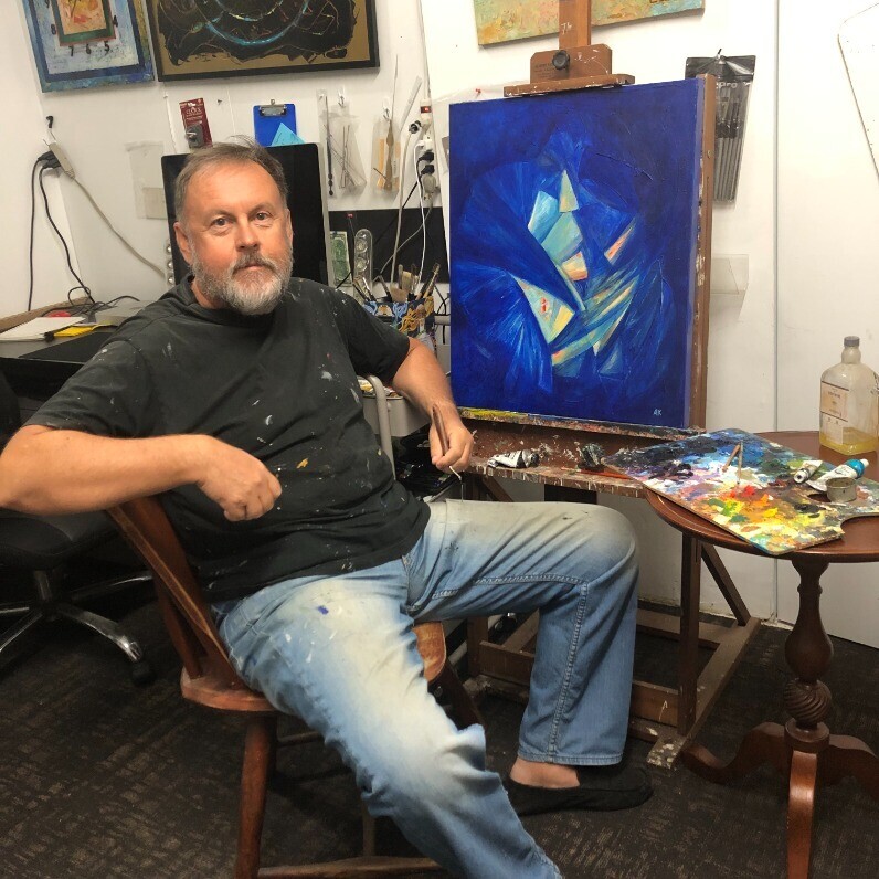 Alexander Klyatskiy - The artist at work