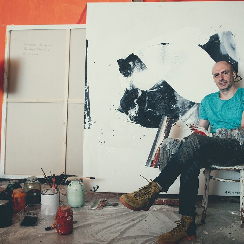 Alexander Varvaridze - The artist at work