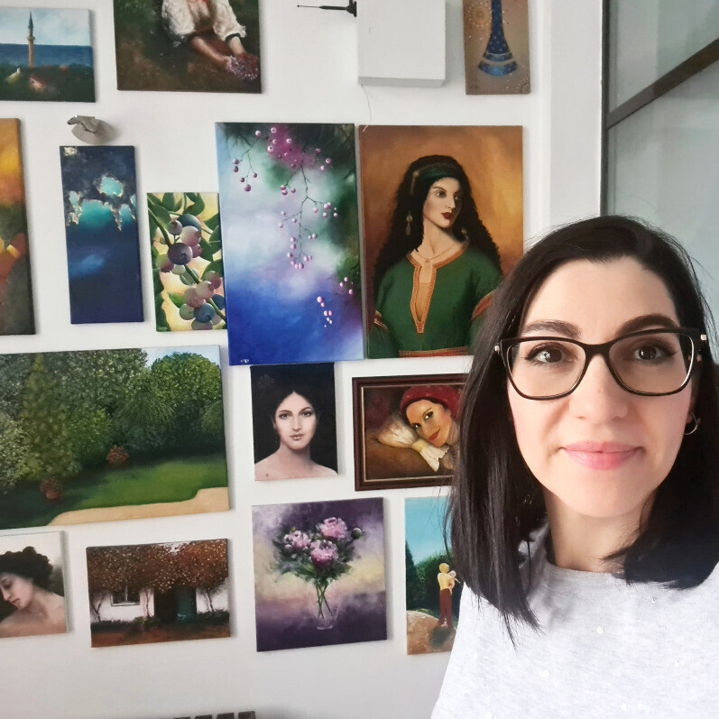 Alexandra Ghindea-Parvescu - The artist at work