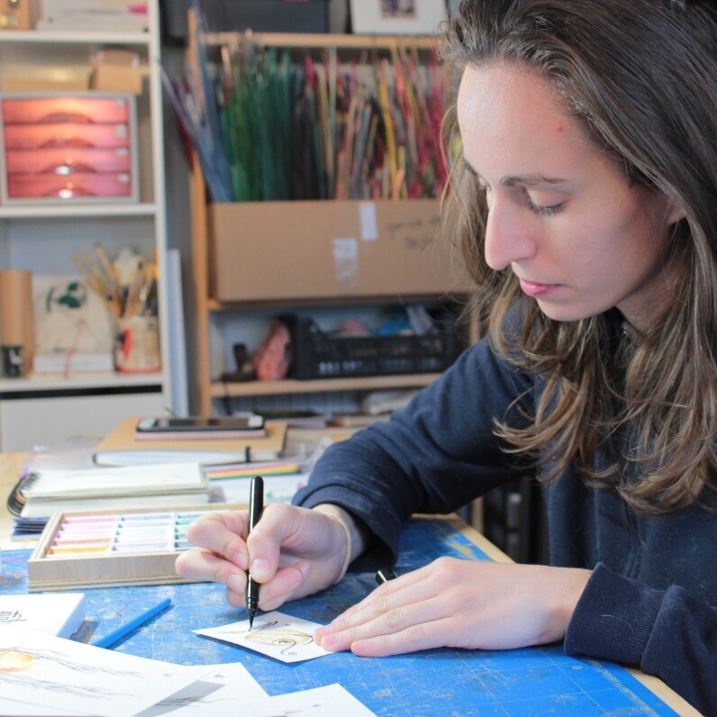 Alice Chamoret - L'artiste au travail
