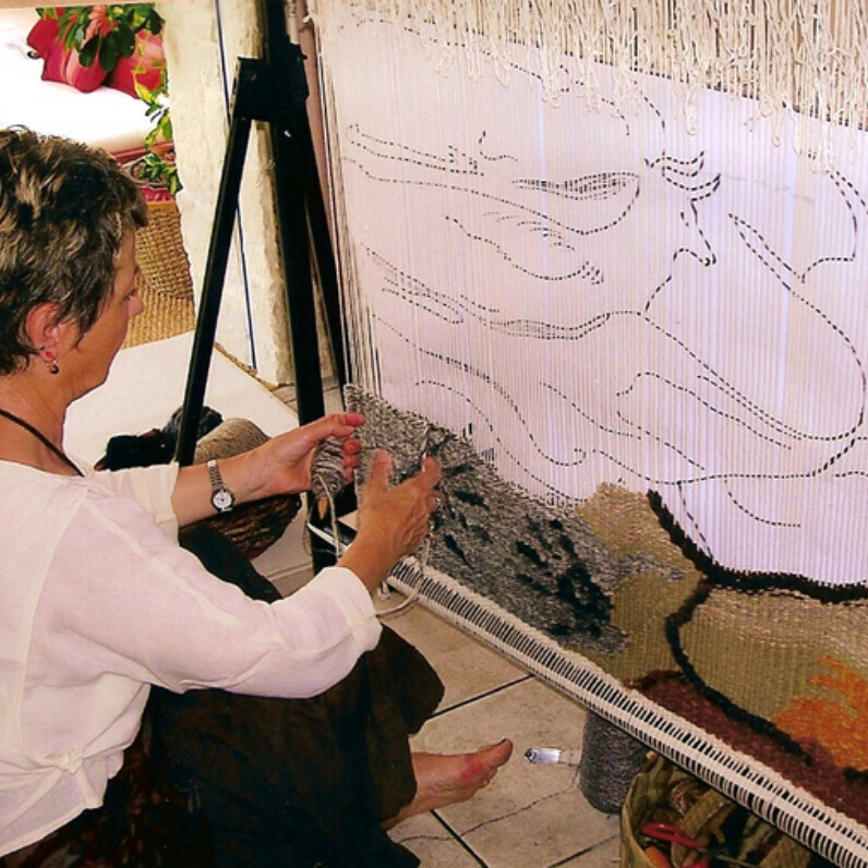 Aline Jegonday (atelier enila tityad) - L'artiste au travail