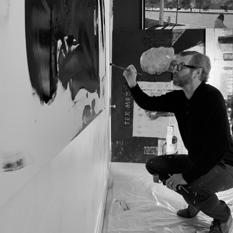 Philip Michael Martin - The artist at work