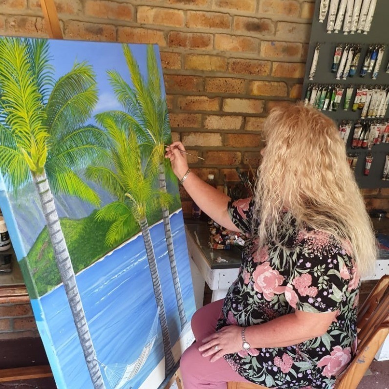 Amelia Boshoff - The artist at work